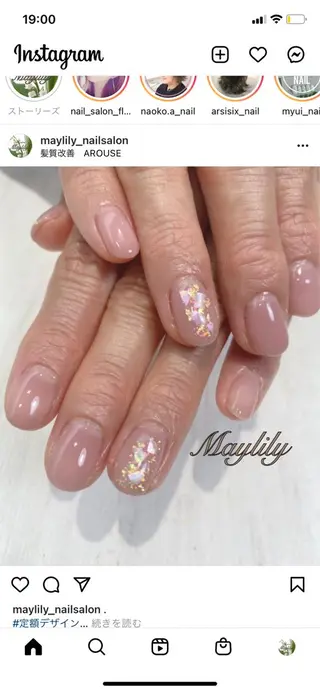 ネイル Nail care salon Maylily所属・Nail salon Maylilyのネイルデザイン