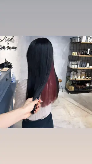 ロング Hui.所属・縮毛矯正・髪質改善 特化 出納 直起のヘアスタイル