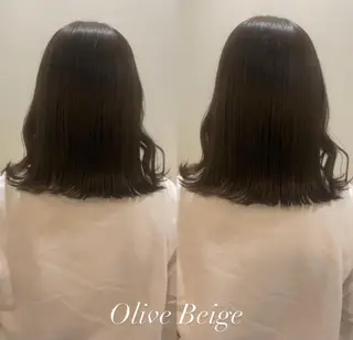 セミロング カラー ブリーチなしWカラー 🎀韓国ヘア/amiのヘアスタイル