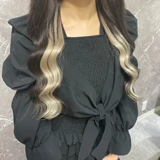 ロング RIN シールエクステのヘアスタイル