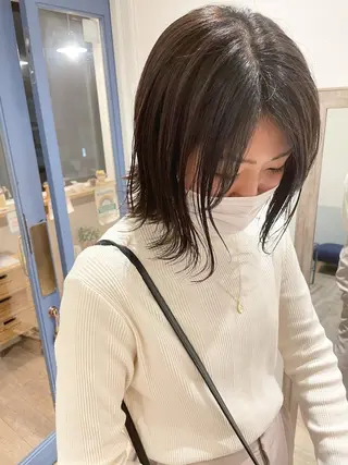 ショート カラー 🩰オリーブ/ ベージュ松本咲花🩰のヘアスタイル