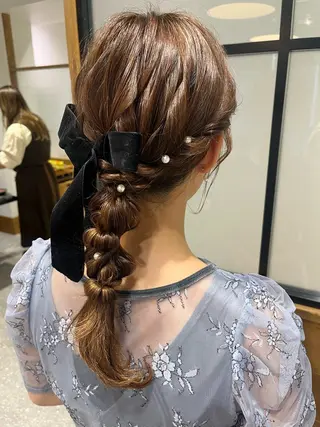 セミロング ヘアアレンジ ✿ すずかのヘアスタイル