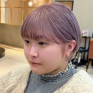 ショート カラー 顔まわり/レイヤー/ 透明感/まいな🥨のヘアスタイル