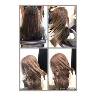 ロング カラー 100%髪質改善特化 TRUNSのヘアスタイル