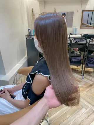 ロング レイヤー/韓国ヘア 縮毛矯正🫧鈴木颯のヘアスタイル