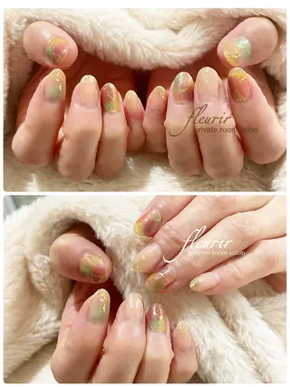 ネイル フルリール 【プライベートサロンのネイルデザイン