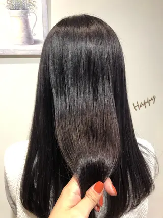ロング カラー 青野 文香のヘアスタイル