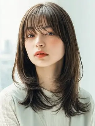 ミディアム 生艶髪＆レイヤー🔔 渋谷お薦めNo.1✨のヘアスタイル