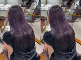 ロング カラー ハイトーンカラー 🤍🫧 長井 律のヘアスタイル