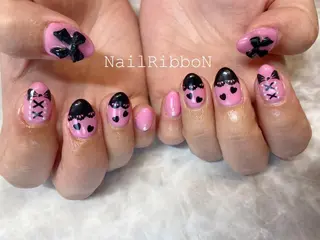 ネイル ネイルリボン 伊藤のネイルデザイン