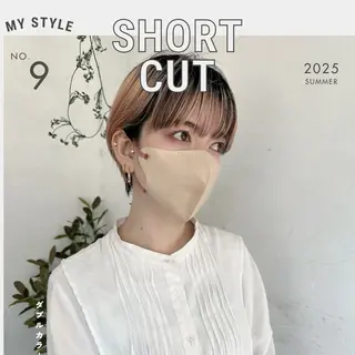 ショート カラー 京都大人女性ショート 徒歩1分/秋山のヘアスタイル