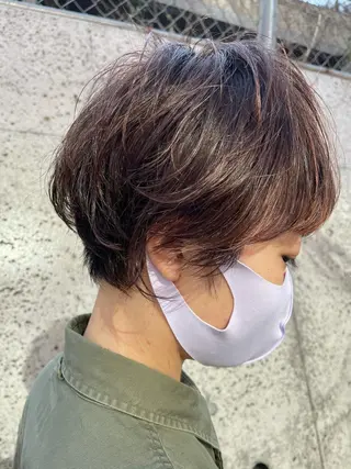 ショート 圧倒的美髪ストレート ツダケイタロウのヘアスタイル