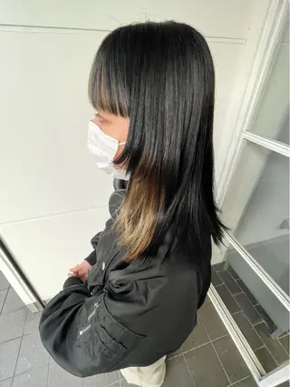 セミロング カラー 🌈🌸あおき みちる🌟💗のヘアスタイル