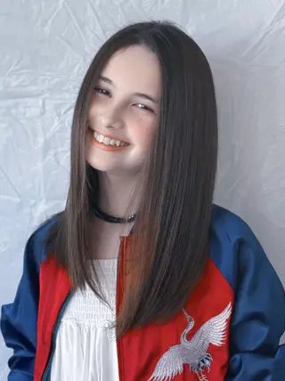 キッズ ロング 個室型美容室san 都賀店のヘアスタイル