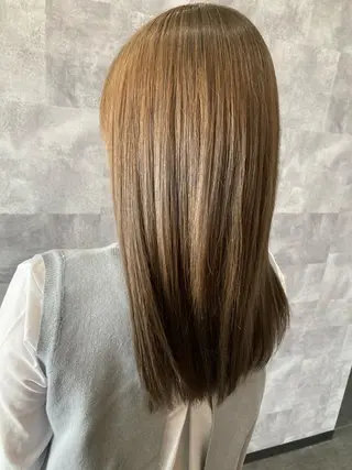 ロング カラー レイヤーカット ✨藤原のヘアスタイル