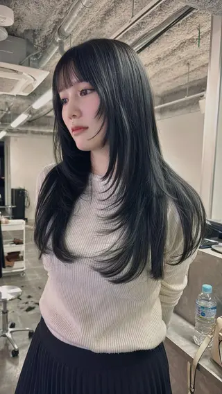 ロング 新宿/髪質改善/ レイヤー/サカキのヘアスタイル