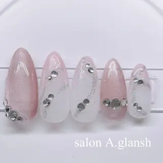 ネイル salon A.glansh所属・肌質改善salon♪ 効果がわかる♪南森町のネイルデザイン