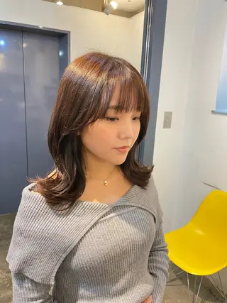 ミディアム カラー イトウ アキノリのヘアスタイル