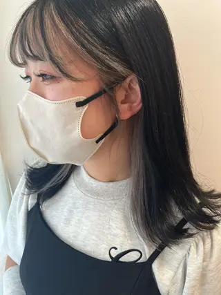 ミディアム カラー ボブ🍊暖色カラー 浅草【Bob美容師】のヘアスタイル