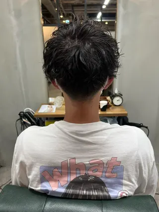 ショート パーマ メンズ 【S.BROOM】 店長　西川徹のヘアスタイル