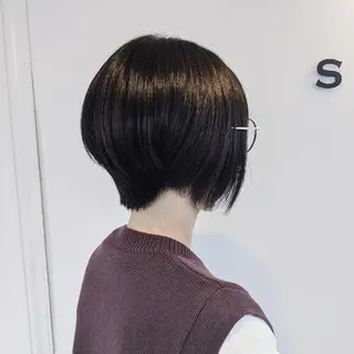 ショート 浜田りほ Luxbe 博多バスターミナルのヘアスタイル