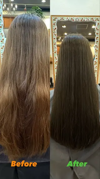 ロング カラー 島田 つかさのヘアスタイル