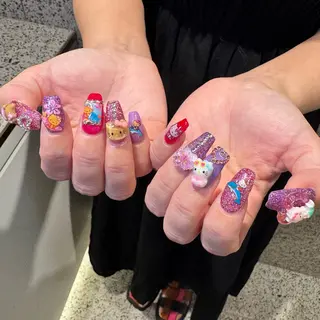 ネイル RIEKO🍒 ワンホン♡推しネイルのネイルデザイン