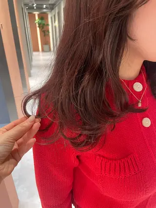 セミロング SALOWIN 立川所属・MAYU /ナチュラルヘア🌷のヘアスタイル