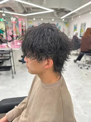 ショート カラー パーマ メンズ 【メンズサロン】 BLUCK 横浜のヘアスタイル