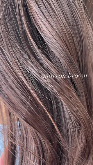 ロング 艶髪color💎髪 質改善ストレート大吉のヘアスタイル