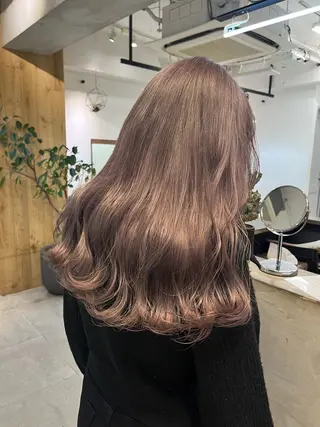 セミロング カラー オリーブ/縮毛♡ Natsuno🩰のヘアスタイル