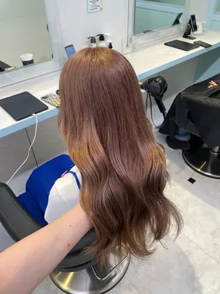 ロング カラー ハイトーン/韓国 レイヤー/るか🎀のヘアスタイル