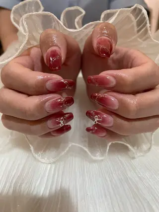 ネイル るか/透明感 カラー/アレンジのヘアスタイル