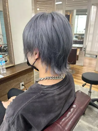 ショート カラー メンズ CECIL hair なんば店所属・メンズパーマ 艶髪☆店長☆有馬のヘアスタイル