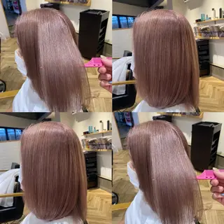 ミディアム カラー 艶カラー/韓国顔周り 🎀mamiのヘアスタイル