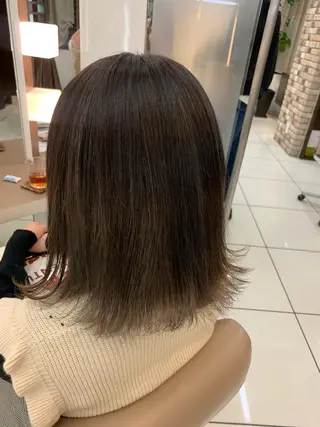 セミロング カラー ママ美容師まつげ 🤍まき🤍のマツエク・マツパデザイン