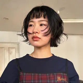 ショート レイヤー/ベージュ mikuのヘアスタイル