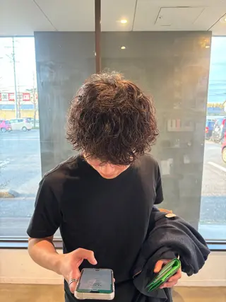 パーマ メンズ 小木曽 里華のヘアスタイル