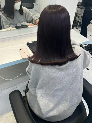 セミロング カラー 愛されカラー🩷 はるなのヘアスタイル