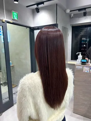 ロング カラー うる艶カラー✨️ 耳ツボ💠mamiのヘアスタイル