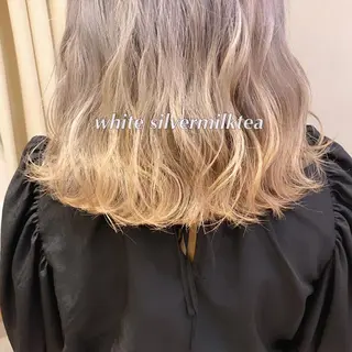 セミロング カラー ヘアアレンジ 代表🎀 ふわモテ愛 され髪🩷yumiのヘアスタイル