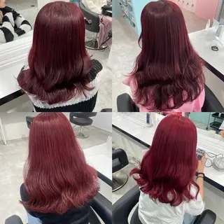 ロング カラー エフェクトブリーチ／ レイヤーカット／翔のヘアスタイル