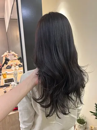 ロング カラー hub hair レイヤー/透明感のヘアスタイル