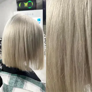 ミディアム カラー 難波・デザイン・ ハイトーン☆Rei☆のヘアスタイル