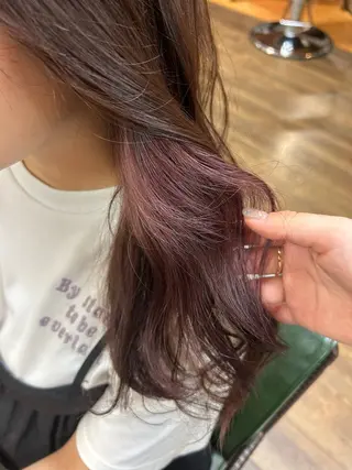 ロング カラー 徳 永のヘアスタイル