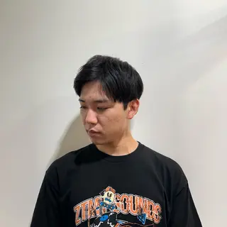 メンズ ワタナベ モカ🦢ダブルカラーのヘアスタイル