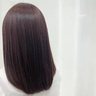 セミロング カラー 池本 梨奈のヘアスタイル