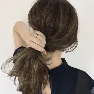 ロング カラー ヘアアレンジ 指名支持率NO.1 スタイリストのヘアスタイル
