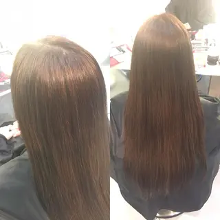 ロング カラー 髪質改善 頭身浴/ 中田のヘアスタイル