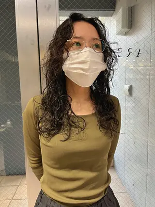 ロング ハイトーンNo.1✨ パーマ✨イマイタツヤのヘアスタイル